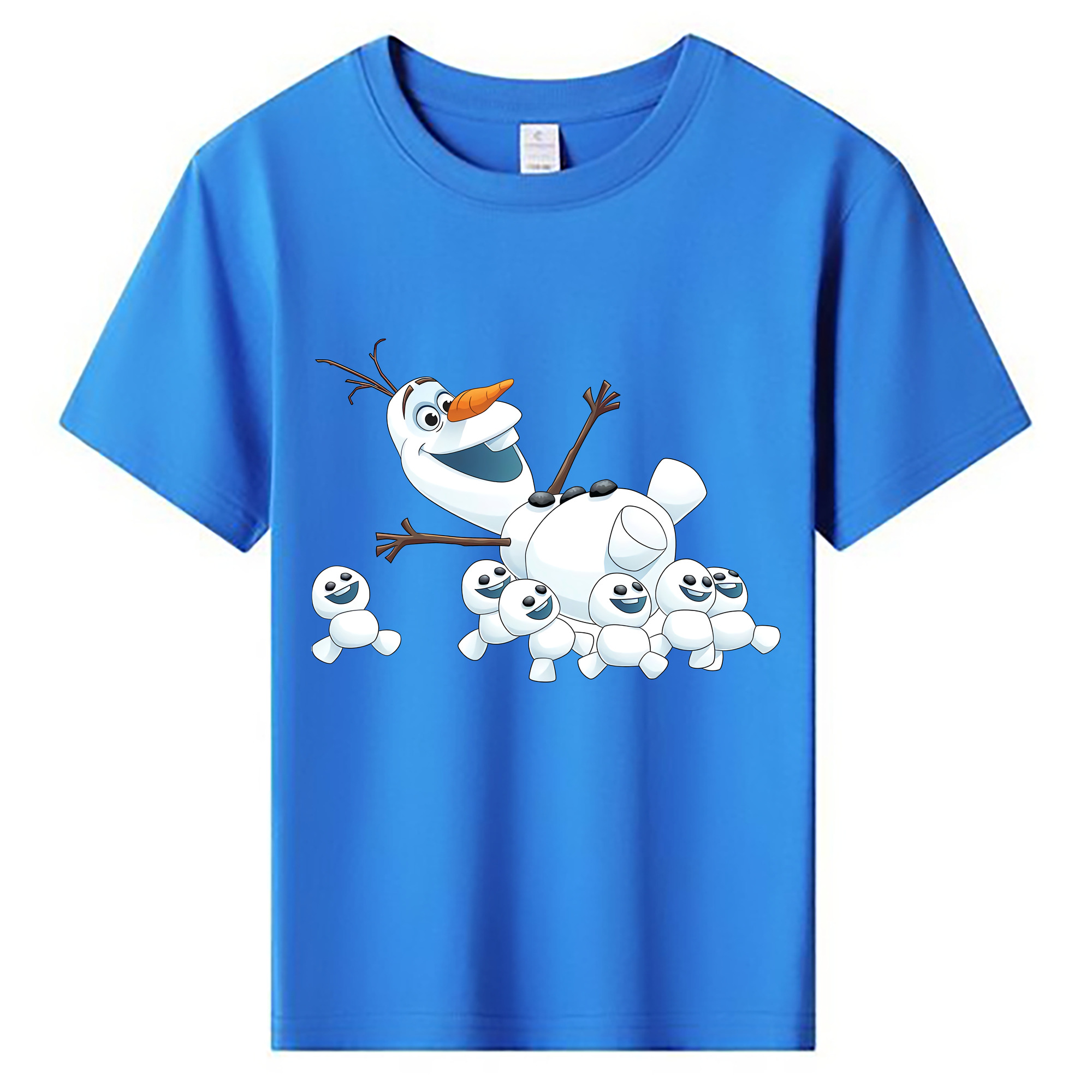 （画像用） アナと雪の女王 アンナ エルサ Frozen Anna Elsa 綿100％キッズTシャツ（フロントプリント）